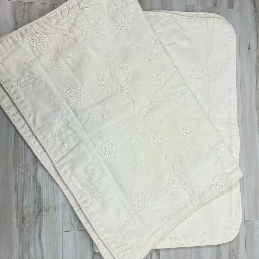 Waverly floral embroidered